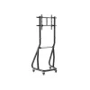 Equip 37 inch-80 inch Heavy-Duty TV Cart, 94 cm (37 inch), 2.03 m (80 inch), 200 x 200 mm, 600 x 400 mm, Aluminium, Plastic, Stainless steel, Black