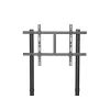 Equip 37 inch-80 inch Heavy-Duty TV Cart, 94 cm (37 inch), 2.03 m (80 inch), 200 x 200 mm, 600 x 400 mm, Aluminium, Plastic, Stainless steel, Black