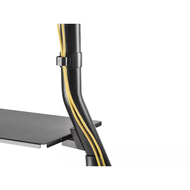 Equip 37 inch-80 inch Heavy-Duty TV Cart, 94 cm (37 inch), 2.03 m (80 inch), 200 x 200 mm, 600 x 400 mm, Aluminium, Plastic, Stainless steel, Black