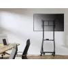 Equip 37 inch-80 inch Heavy-Duty TV Cart, 94 cm (37 inch), 2.03 m (80 inch), 200 x 200 mm, 600 x 400 mm, Aluminium, Plastic, Stainless steel, Black