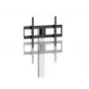 Floor TV stand/mount EQUIP 650614 for 37–86 inch screens, up to 45 kg, VESA 100x100–600x400, height 900–1100 mm, tilt -10° to 5°, silver