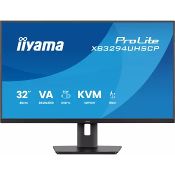 iiyama ProLite XB3294UHSCP-B1 computer monitor 80 cm (31.5 inch) 3840 x 2160 pixels 4K Ultra HD Black