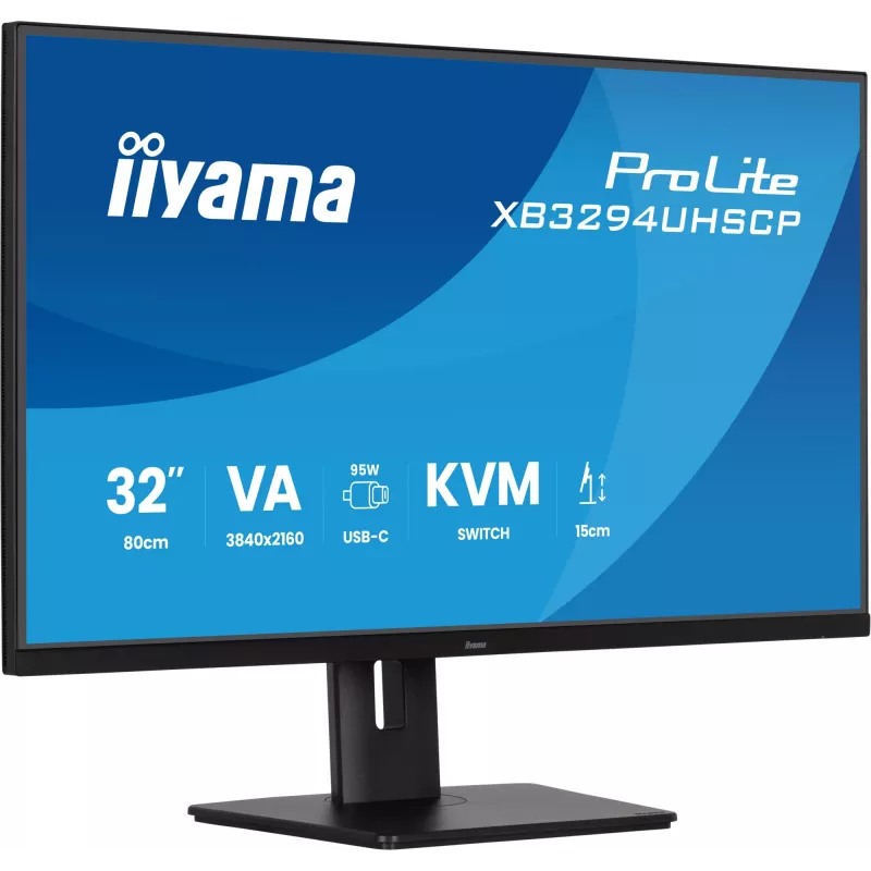 iiyama ProLite XB3294UHSCP-B1 computer monitor 80 cm (31.5 inch) 3840 x 2160 pixels 4K Ultra HD Black