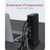 ICY BOX IB-DK2252AC Wired USB 3.2 Gen 1 (3.1 Gen 1) Type-C Black