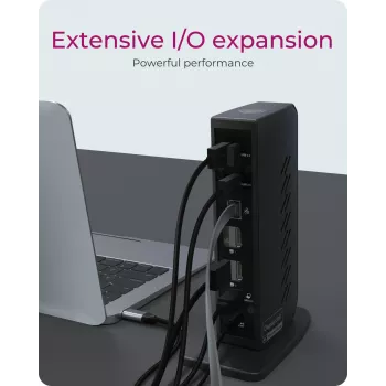 ICY BOX IB-DK2252AC Wired USB 3.2 Gen 1 (3.1 Gen 1) Type-C Black