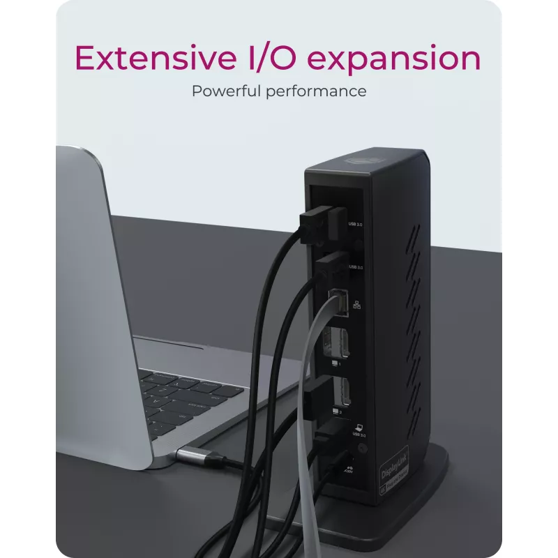 ICY BOX IB-DK2252AC Wired USB 3.2 Gen 1 (3.1 Gen 1) Type-C Black