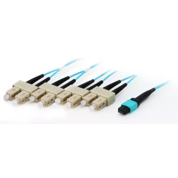 Equip MTP/SC Trunk Fiber Patch Cord, OM4, 10m, 10 m, OM4, MTP, 4x SC