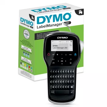 DYMO LabelManager ™ 280 AZERTY, AZERTY, D1, Thermal transfer, 180 x 180 DPI, 15 mm/sec, Black, Silver