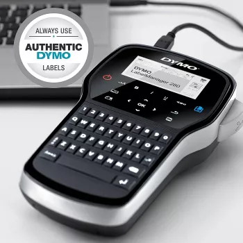 DYMO LabelManager ™ 280 AZERTY, AZERTY, D1, Thermal transfer, 180 x 180 DPI, 15 mm/sec, Black, Silver