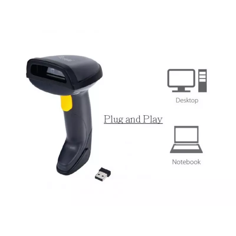 Equip Wireless 2D Dual Mode 2.4GHz + Bluetooth Barcode Scanner, with Stand