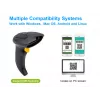 Equip Wireless 2D Dual Mode 2.4GHz + Bluetooth Barcode Scanner, with Stand