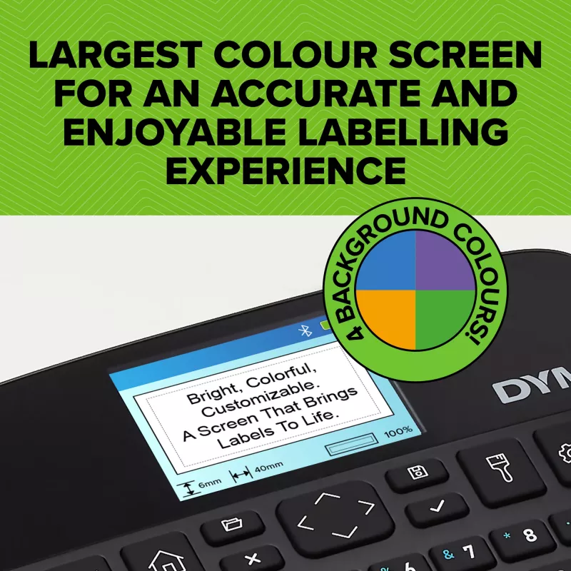 DYMO LabelManager Executive 640 CB Portable Label Printer | Compact Label Maker Machine with QWERTY Keyboard | Bluetooth & USB Connectivity | Compatible with D1 Standard & Durable Labels