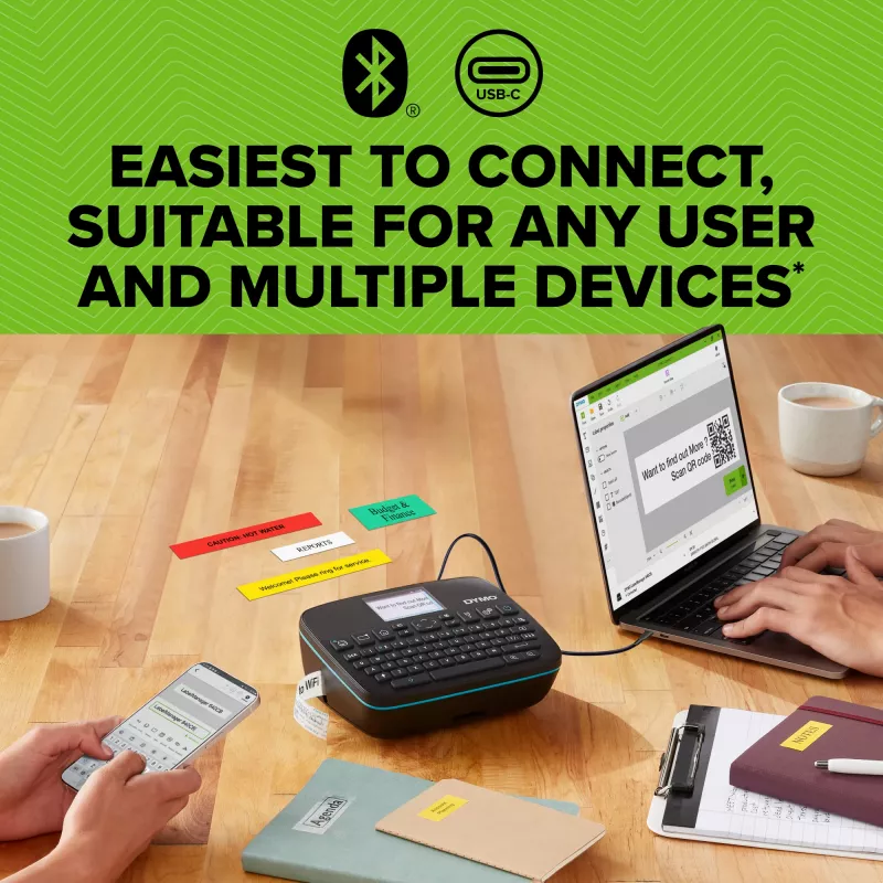 DYMO LabelManager Executive 640 CB Portable Label Printer | Compact Label Maker Machine with QWERTY Keyboard | Bluetooth & USB Connectivity | Compatible with D1 Standard & Durable Labels