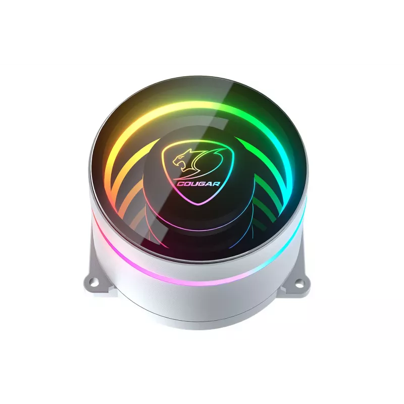 COUGAR CPU Water Cooling, Poseidon Elite 360, ARGB, White, All-in-one liquid cooler, 12 cm, 500 RPM, 2200 RPM, White