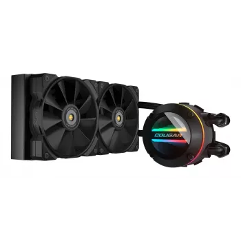 COUGAR CPU Water Cooling Poseidon-GT 240, ARGB, Black, All-in-one liquid cooler, 12 cm, Black