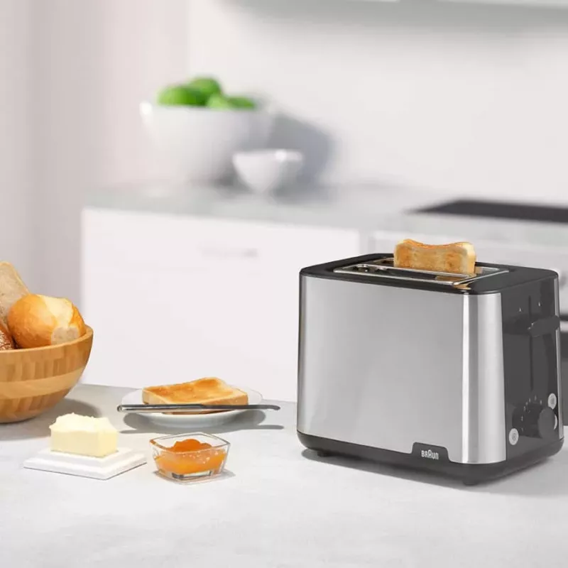 Braun HT101BI-HT1510BK 8 2 slice(s) 900 W Black, Stainless steel