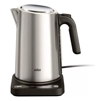 Braun WK 5205 BK electric kettle 1.7 L 2200 W Black, Stainless steel