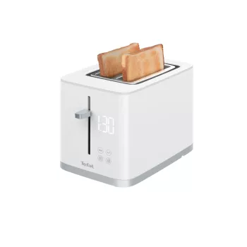 Toaster Tefal Sense TT6931 — 2-slice, 850 W, white, 7 browning levels, LED display
