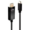 Lindy 1m USB Type C to HDMI 4K60 Adapter Cable with HDR, 1 m, USB Type-C, HDMI Type A (Standard), Male, Male, Straight