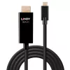 Lindy 1m USB Type C to HDMI 4K60 Adapter Cable with HDR, 1 m, USB Type-C, HDMI Type A (Standard), Male, Male, Straight