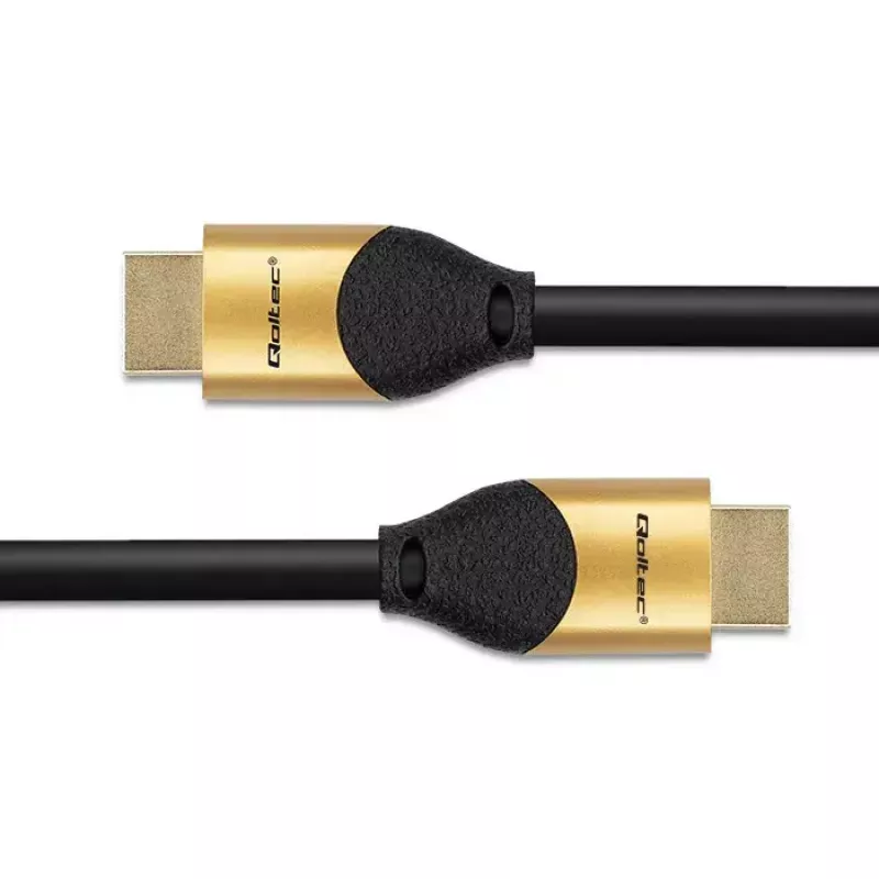 HDMI cable QOLTEC 50354 1 m — HDMI Type A to A, 48 Gbit/s, 7680×4320, 240 Hz, 30AWG, PVC sheath, black