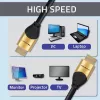 HDMI cable QOLTEC 50354 1 m — HDMI Type A to A, 48 Gbit/s, 7680×4320, 240 Hz, 30AWG, PVC sheath, black