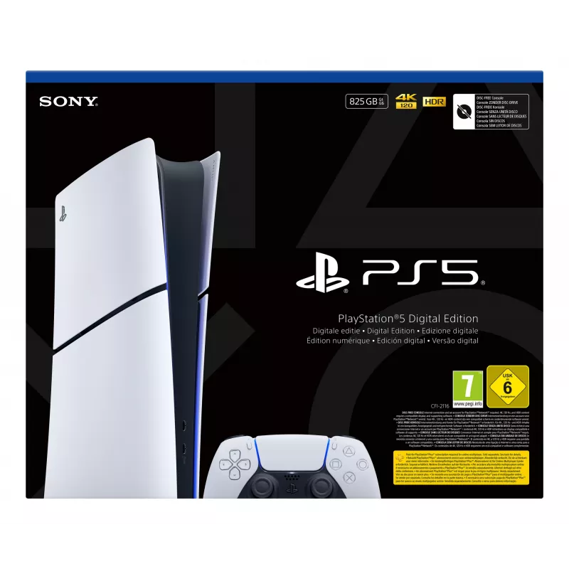 Sony PlayStation 5 Digital E Chassis (Slim) 825 GB Wi-Fi Black, White