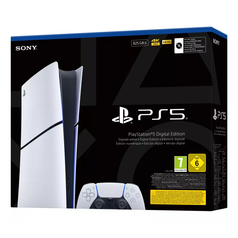 Sony PlayStation 5 Digital E Chassis (Slim) 825 GB Wi-Fi Black, White