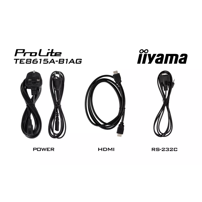 iiyama TE8615A-B1AG Signage Display Interactive flat panel 2.17 m (85.6 inch) Wi-Fi 550 cd/m² 4K Ultra HD Black Touchscreen Built-in processor Android