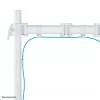 Neomounts NM-D135WHITE Monitor arm 10-30 inch, Clamp/Grommet, 8 kg, 25.4 cm (10 inch), 76.2 cm (30 inch), 100 x 100 mm, White