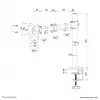 Neomounts NM-D135WHITE Monitor arm 10-30 inch, Clamp/Grommet, 8 kg, 25.4 cm (10 inch), 76.2 cm (30 inch), 100 x 100 mm, White