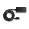 Lindy 10m USB 3.0 Active Extension Pro Hub, USB 3.2 Gen 1 (3.1 Gen 1) Type-A, USB 3.2 Gen 1 (3.1 Gen 1) Type-A, 5000 Mbit/s, Black, Plastic, Round cable