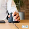 R-Go Tools Ergonomic mouse R-Go HE Break with break software, medium (hand size 165-185 mm), left-handed, Wired, black