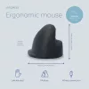 R-Go Tools Ergonomic mouse R-Go HE Break with break software, medium (hand size 165-185 mm), left-handed, Wired, black