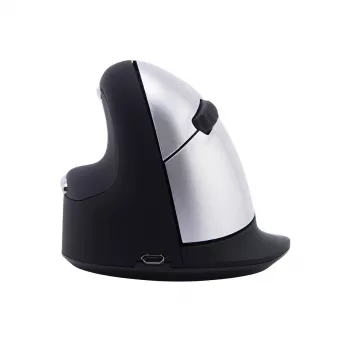 R-Go Tools Ergonomic mouse R-Go HE Break with break software, large (hand size ≥ 185 mm), left-handed, Bluetooth, black