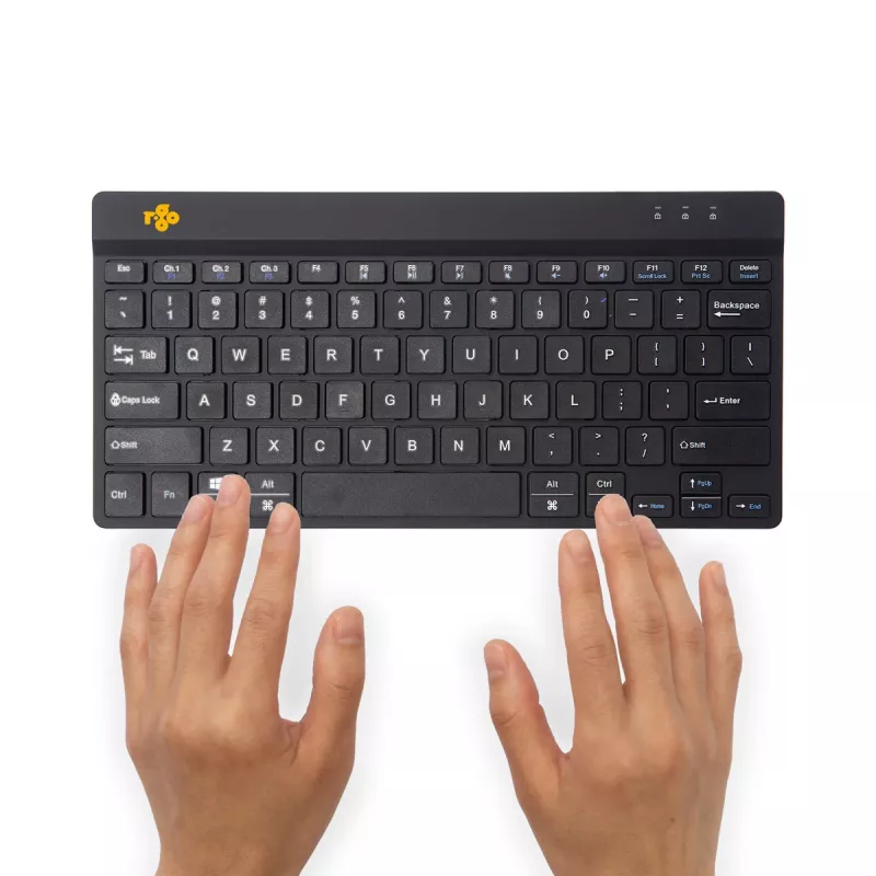 R-Go Tools Ergonomic keyboard R-Go Compact Break, compact keyboard with break software, QWERTY (US), Bluetooth, black