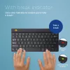 R-Go Tools Ergonomic keyboard R-Go Compact Break, compact keyboard with break software, QWERTY (US), Bluetooth, black