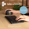 R-Go Tools Ergonomic keyboard R-Go Compact Break, compact keyboard with break software, QWERTY (US), Bluetooth, black