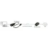 Lindy 50m USB 2.0 Cat.6 Extender, Network transmitter & receiver, 50 m, 480 Mbit/s, Cat5, Cat5e, Cat6, LG-8311, Black