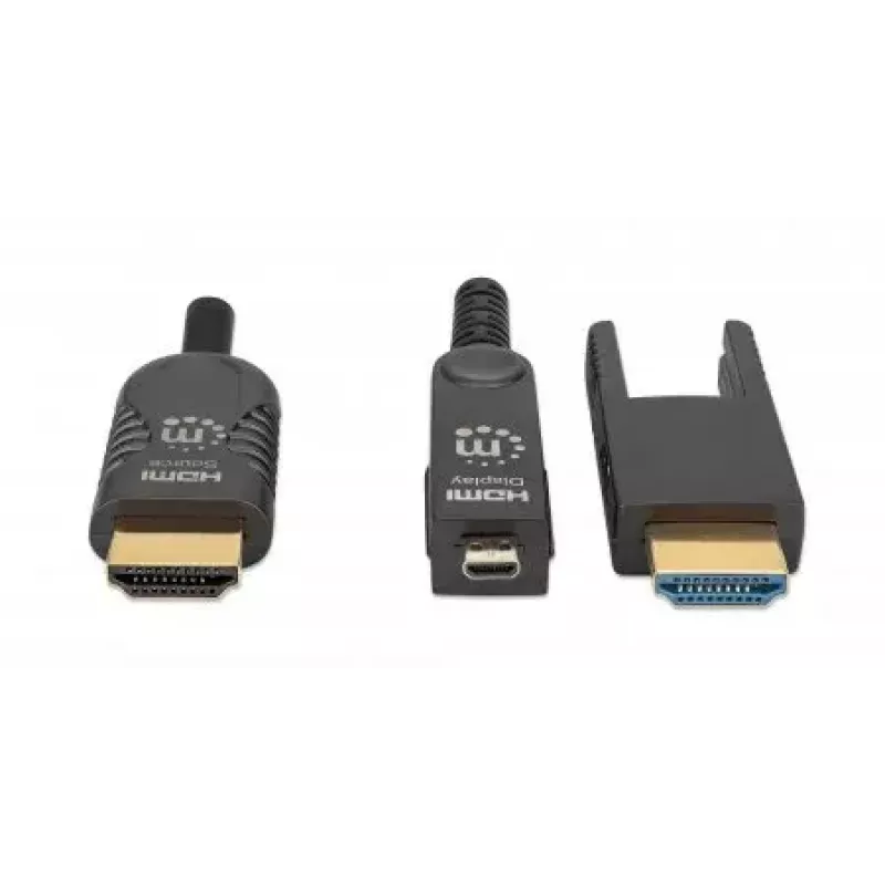 HDMI to Micro HDMI Cable Manhattan 30m 4K@60Hz Active Gold Plated