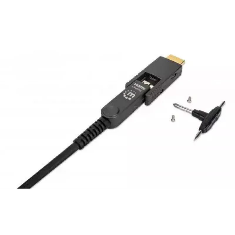 HDMI to Micro HDMI Cable Manhattan 30m 4K@60Hz Active Gold Plated