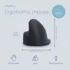 R-Go Tools Ergonomic mouse R-Go HE Break with break software, large (hand size ≥ 185 mm), right-handed, Wired, black