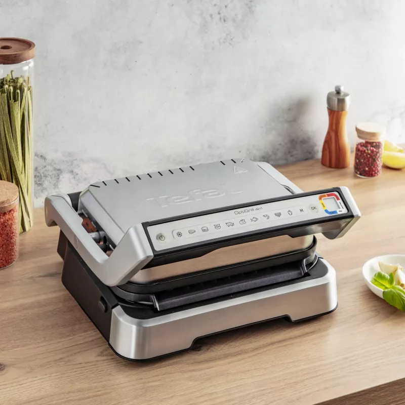 Contact grill Tefal OptiGrill 4in1 GC774D Stainless steel 2100W