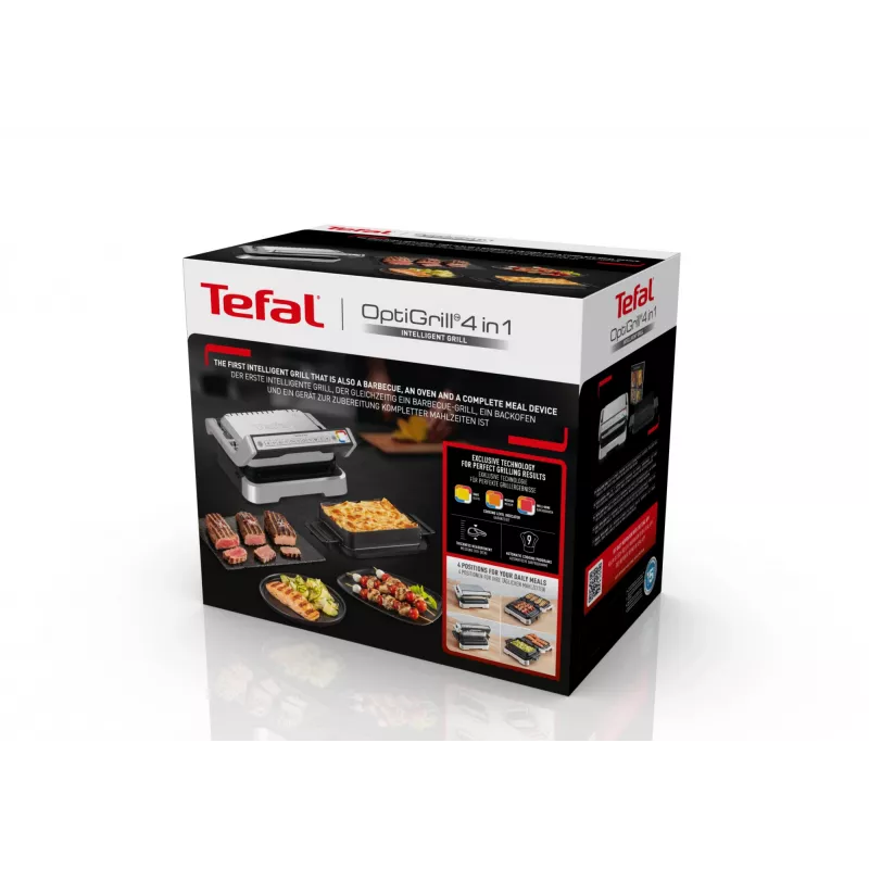 Contact grill Tefal OptiGrill 4in1 GC774D Stainless steel 2100W