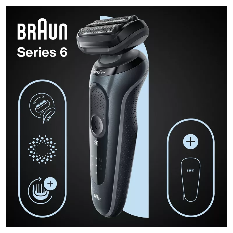 Braun Series 6 61-N1000s Foil shaver Black, Grey
