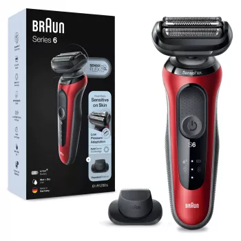 Foil shaver Braun Series 6 61-R1200s SensoFlex SensoFoil Black Red