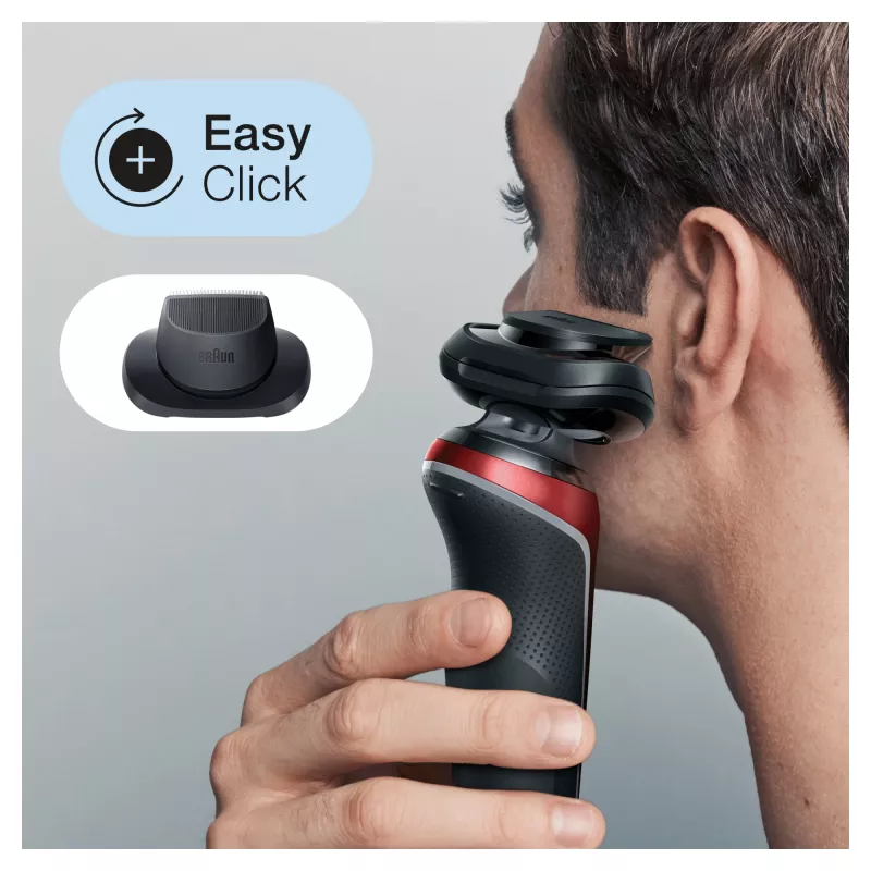 Foil shaver Braun Series 6 61-R1200s SensoFlex SensoFoil Black Red