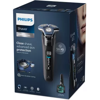 Electric rotary shaver Philips Series 7000 S7886/58 — 3-head, Wet & Dry, Li-Ion battery, 60 min run time
