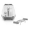 Toaster De’Longhi CTOC2103.W 2 slice 900 W White Stainless Steel