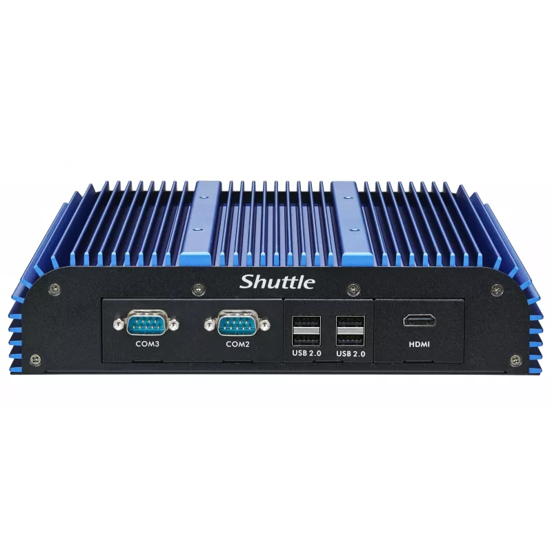 Shuttle BPCAL02-i7 industrial Box-PC, Core i7-1255U , 2x SO-DIMM, 2x LAN, 1x COM, 1xHDMI, 4x USB, fanless, 24/7 permanent operation